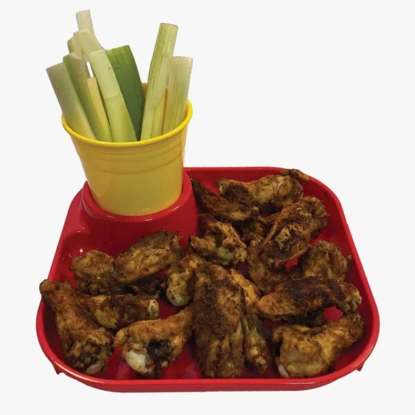Reusable Party Plates w/ Beverage Holder - Set of 4 - Red - Image 9
