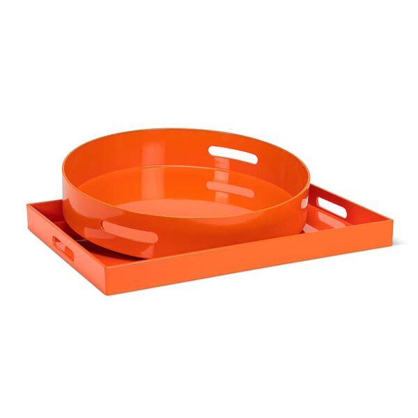Persimmon Gloss Rectangle Tray - 14x19"L - Image 3