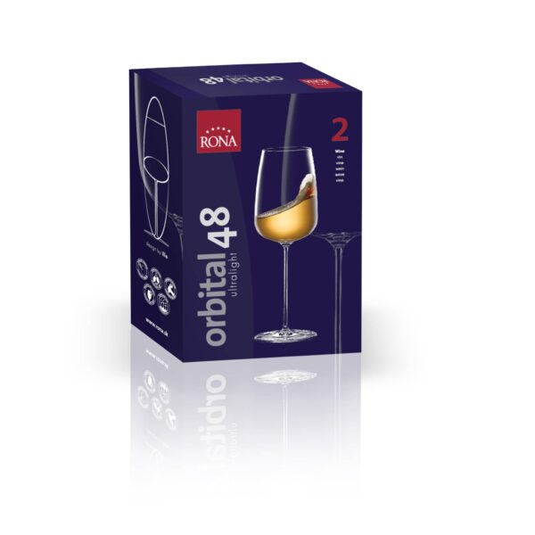 RONA Set Of Two Orbital 48 Wine Glass | 17 oz. - Image 3