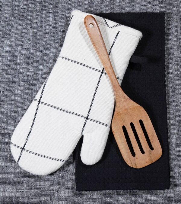 3Pc Baking Gift Set : Mitt/Waffle Towel/Spatula