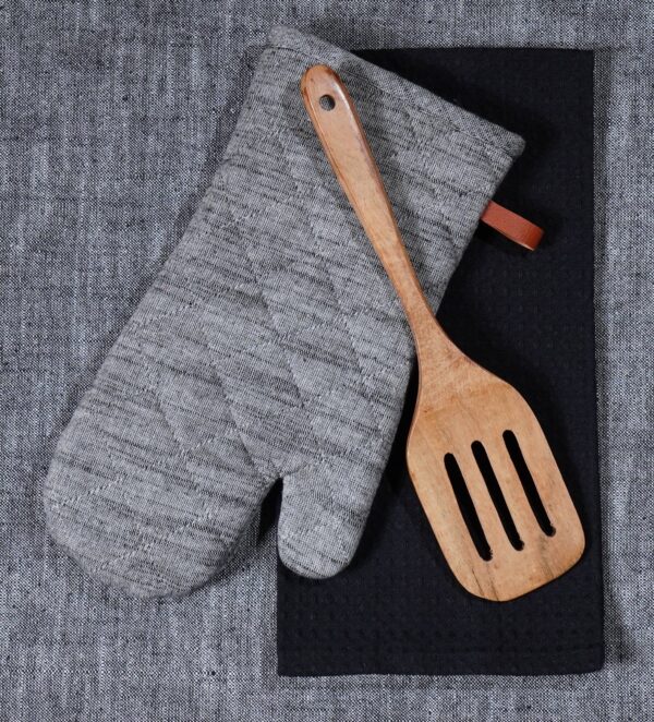 3Pc Baking Gift Set : Mitt/Waffle Towel/Spatula - Image 3