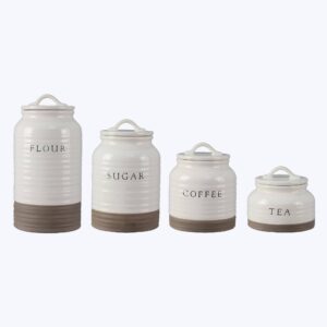 Ceramic Canister Set of 4  (SKU#: 18935)