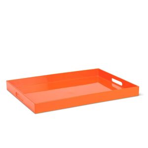 Persimmon Gloss Rectangle Tray - 14x19"L