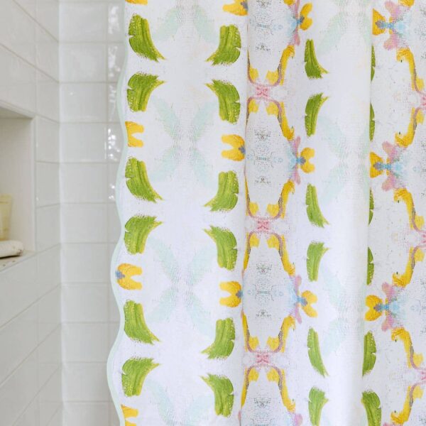 Dogwood Scalloped Shower Curtain - Image 2