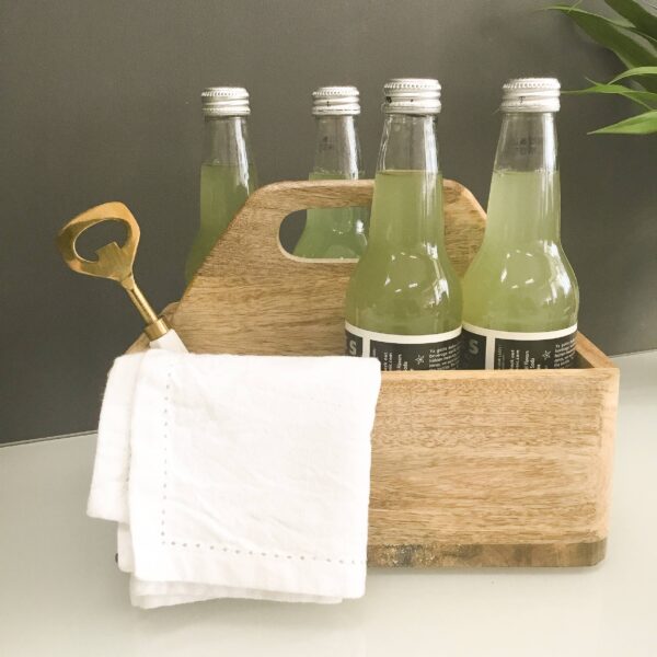 Golden Bottle Opener w/ White Marble Handle - Image 2