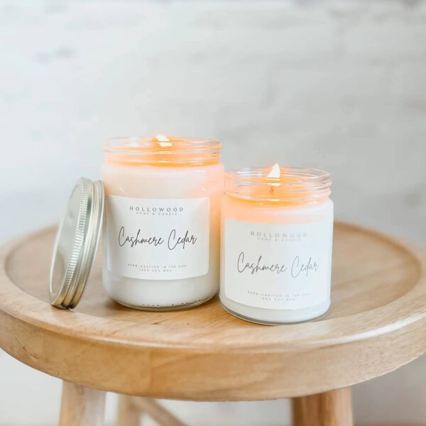 CASHMERE CEDAR | HOLIDAY CANDLE | 100% SOY WAX | 8 OZ - Image 5