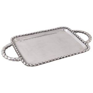 Lg Rope Edge Handled Tray