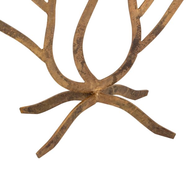 Candle Holder Med Old Brass - Image 7