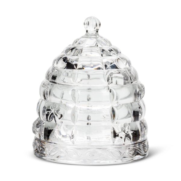 Beehive Honey Pot W/Lid-4"H-1447 - Image 2