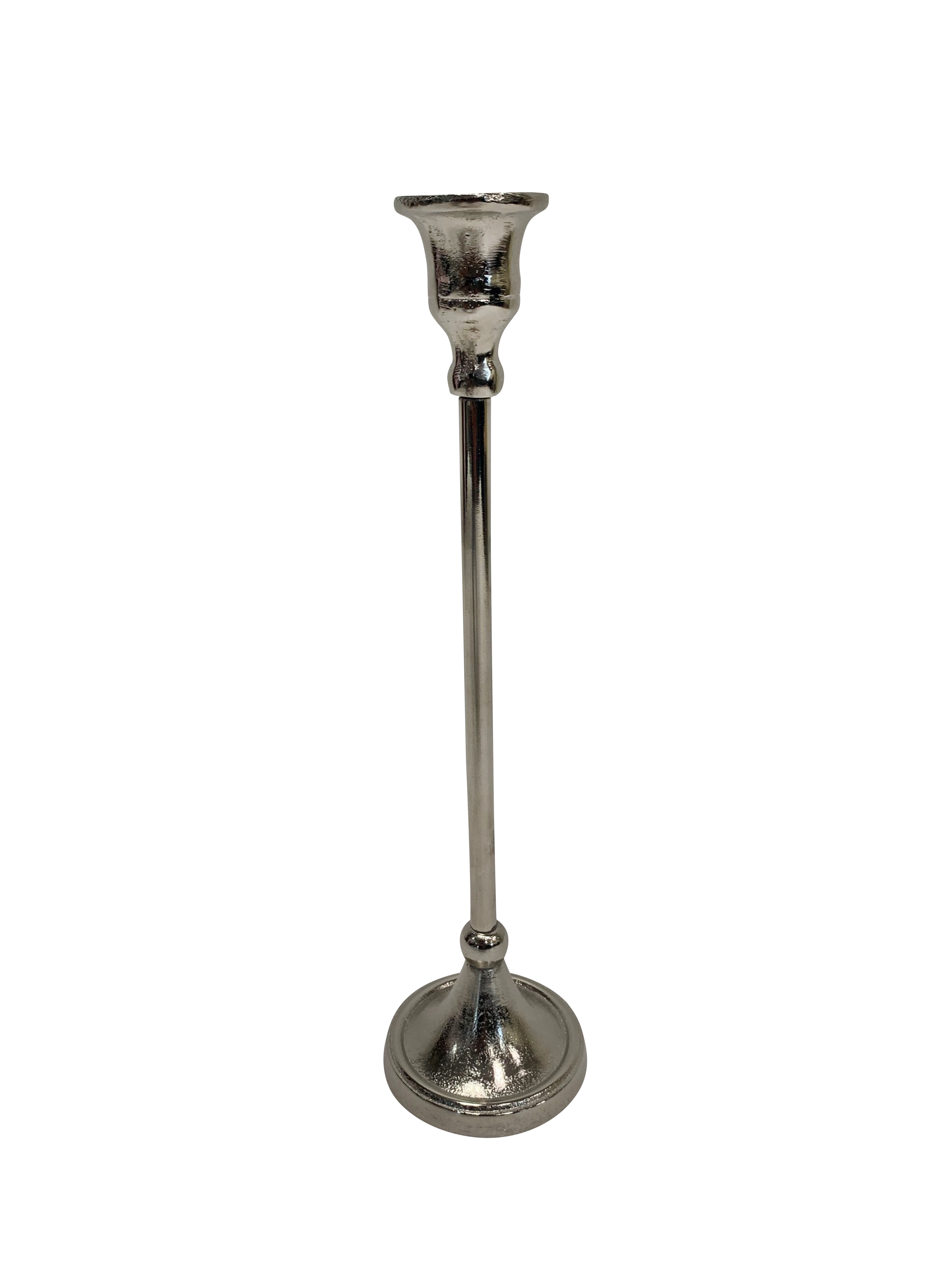 Lg. Alum. Candlestick Nickel Finish 1