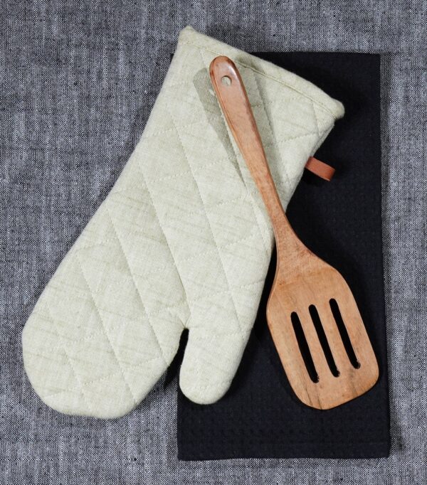 3Pc Baking Gift Set : Mitt/Waffle Towel/Spatula - Image 7