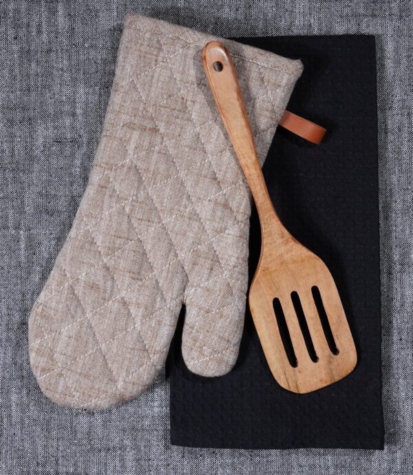 3Pc Baking Gift Set : Mitt/Waffle Towel/Spatula