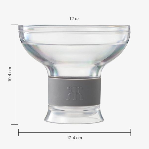 Set Of Four Frozen Margarita & Cocktail Chiller Glasses Set of 4, 12oz - Image 3