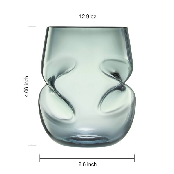Set Of 2 Unbreakable Acrylic Plastic Aerating Stemless Wine Glasses - Image 2